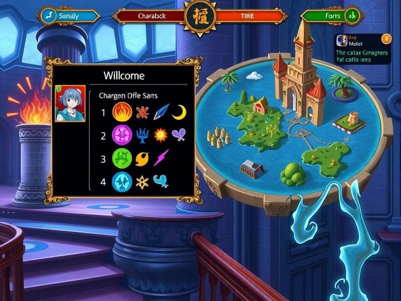 Margao Magic Realm gameplay screenshot showing magical environment