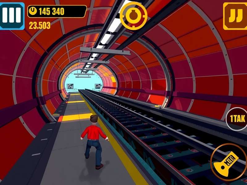 Metro Rush Champion Gameplay - Subway Navigation Metro Rush Champion gameplay screenshot showing character navigating subway tunnels