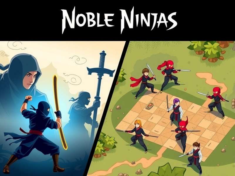 Noble Ninjas strategy map showing mission locations