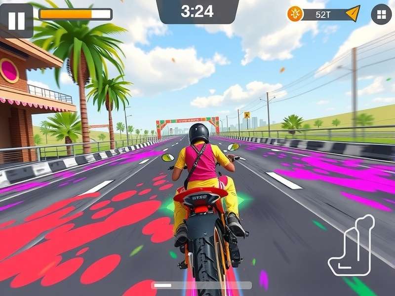 Cultural Elements in Holi Speed Legend Holi festival elements integrated into Holi Speed Legend gameplay