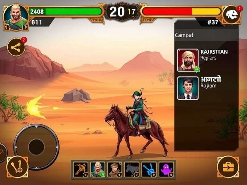 Playable Characters in Rajasthan Rajah S Rage Character selection screen in Rajasthan Rajah S Rage