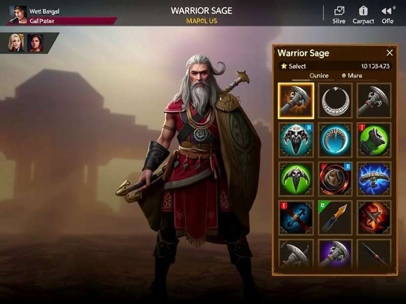 West Bengal Warrior Sage gameplay screenshot showing character in action