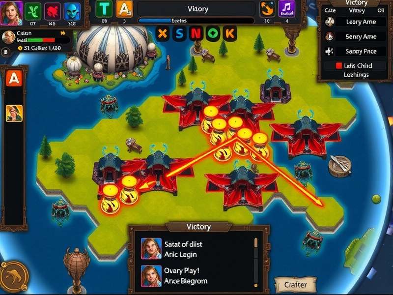 Anise Dominion late game battle scene with multiple units