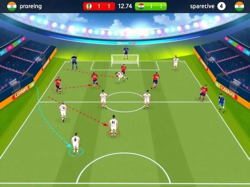 Indian Football Virtuoso gameplay screenshot showing realistic graphics