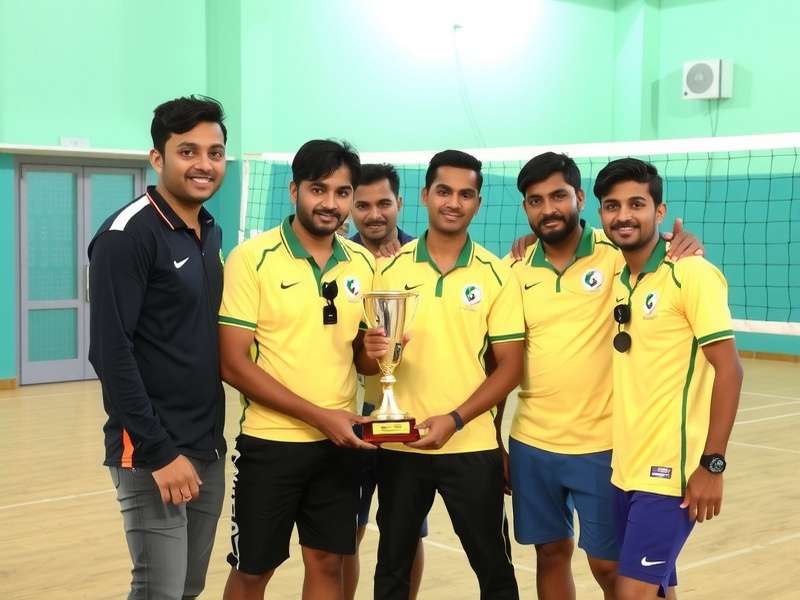 Volley Champions Chennai team celebrating victory