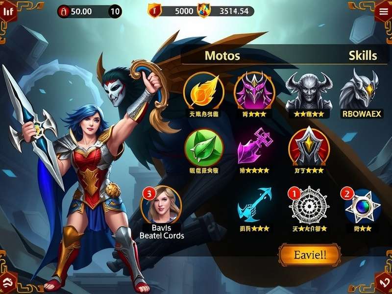 Archero Warrior Glory Skill Selection Archero Warrior Glory skill selection interface