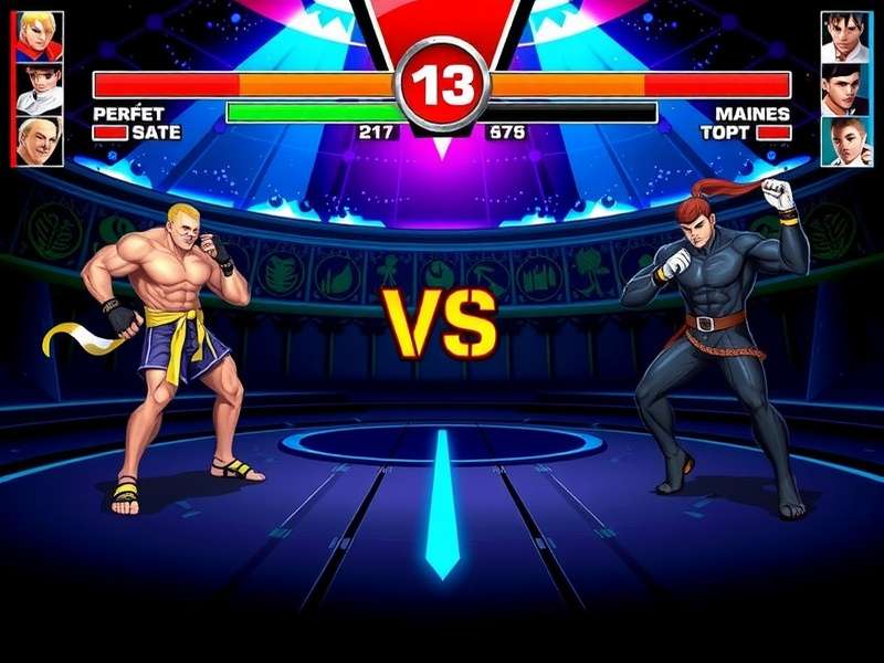 Desi Fighter Elite tournament gameplay