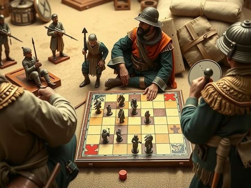 Traditional Quepem Ready Soldier game board and pieces