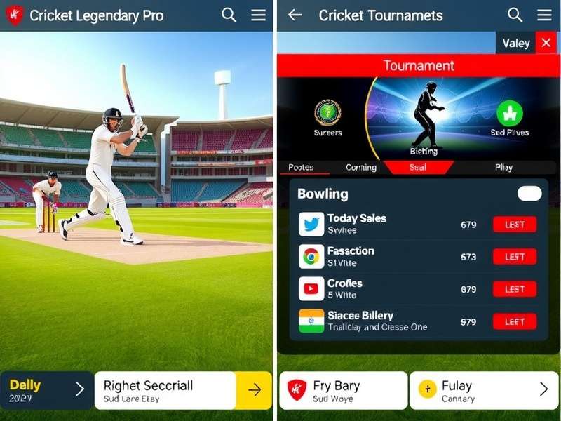 Cricket Legendary Pro gameplay screenshot showing batting interface