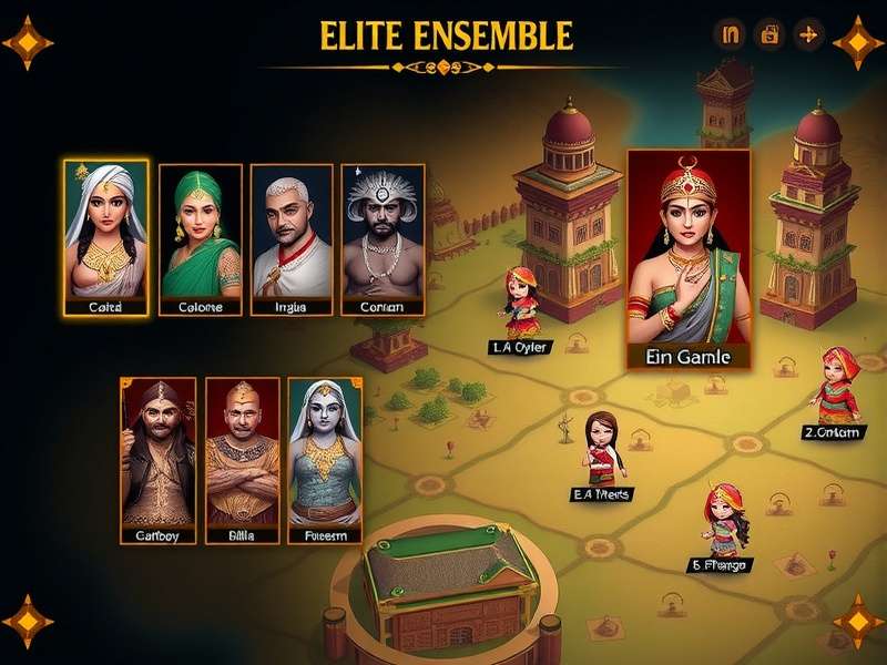 Elite Ensemble Character Selection Screen Elite Ensemble gameplay screenshot showing character selection