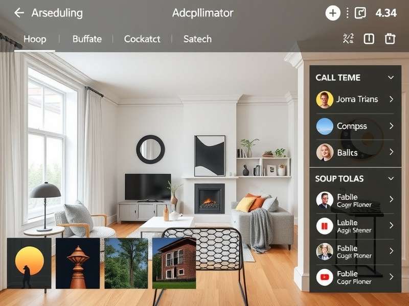 Scandinavian Home Improvement gameplay screenshot showing modern interior design