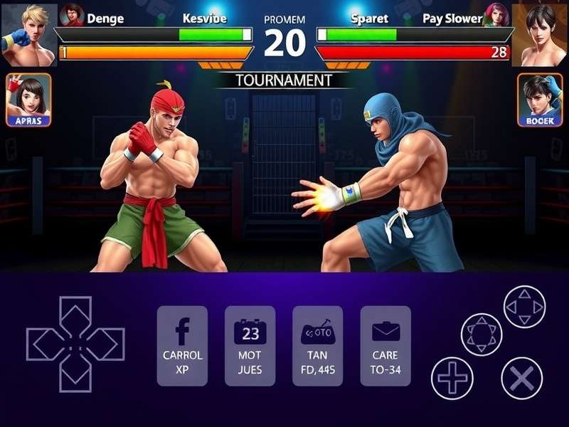 Fierce Fighter Arena tournament mode interface