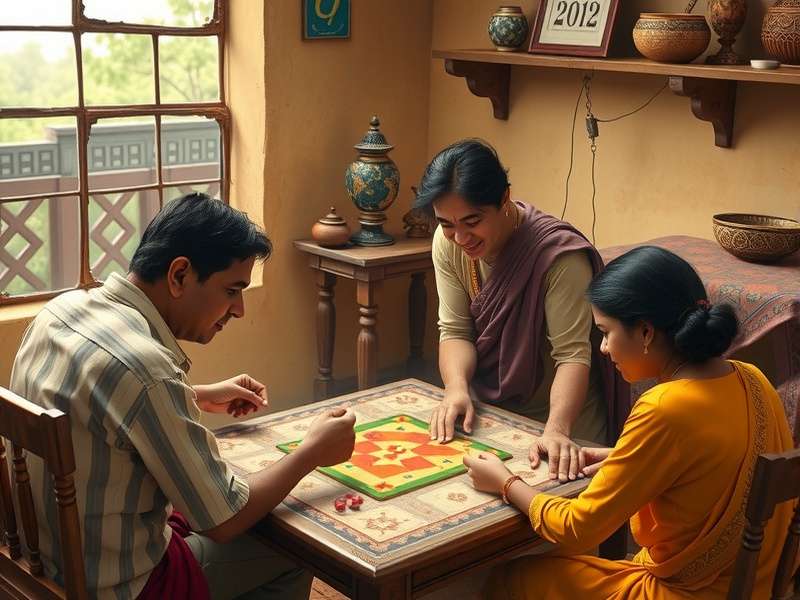 Family Game Time with Ludo Family playing Ludo King Indian Classic together