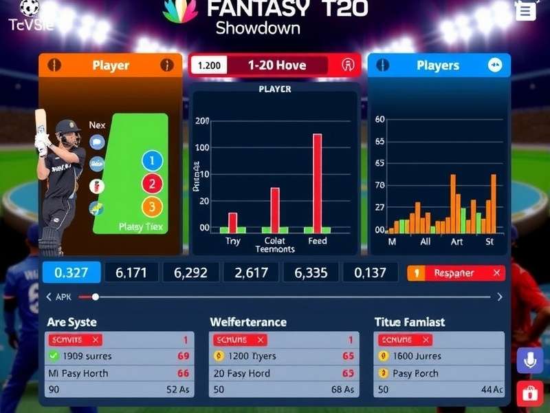 Fantasy T20 Showdown scoring system visualization