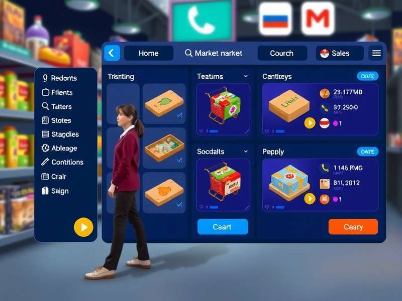 Mumbai Mart Mogul gameplay screenshot showing market management