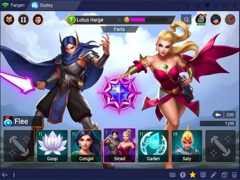 Advanced Battle Formations in Lotus Valor Legends Lotus Valor Legends strategy guide showing team composition and battle formation