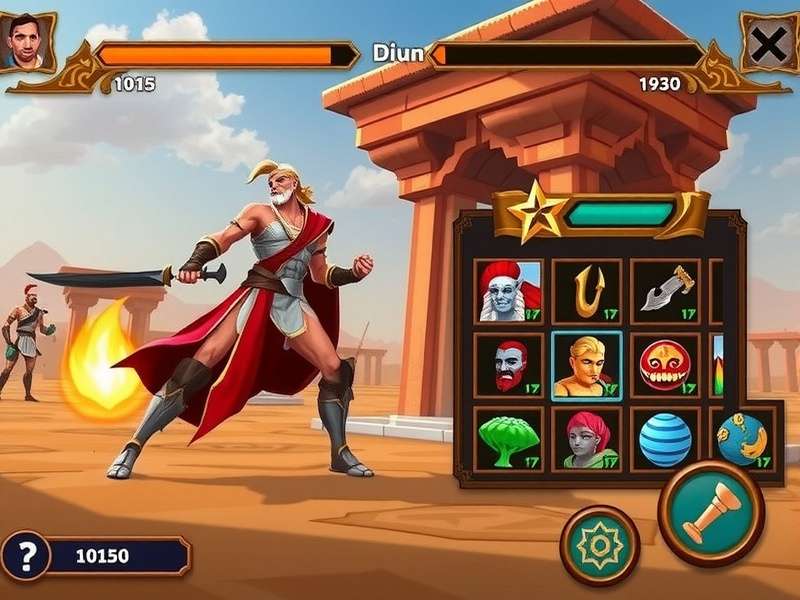 Haryanvi Gladiator Hero character selection screen