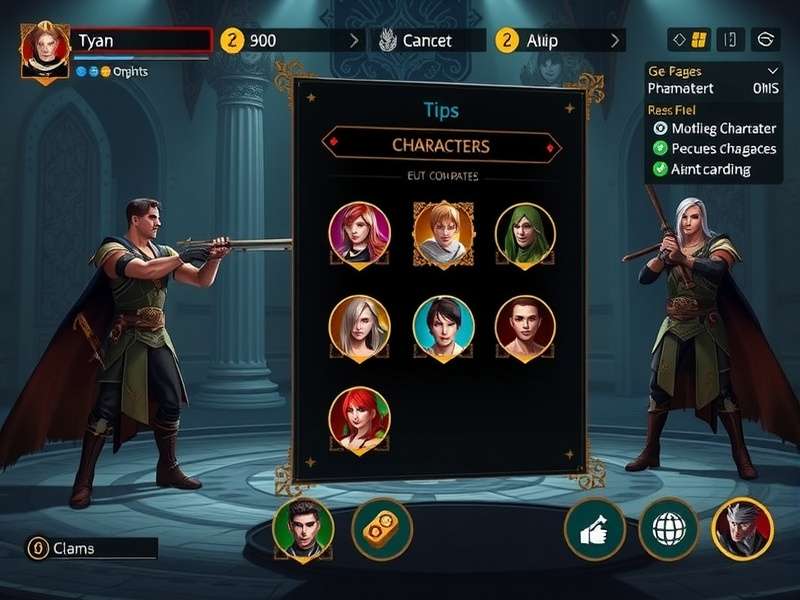 Vigor Titan Legacy - Character Development Screen Vigor Titan Legacy character progression interface