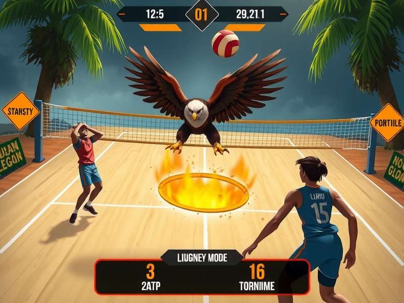 Volley Eagles Giant tournament mode interface
