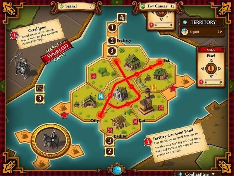 Advanced strategies in Margao Royal Warlord showing territory control