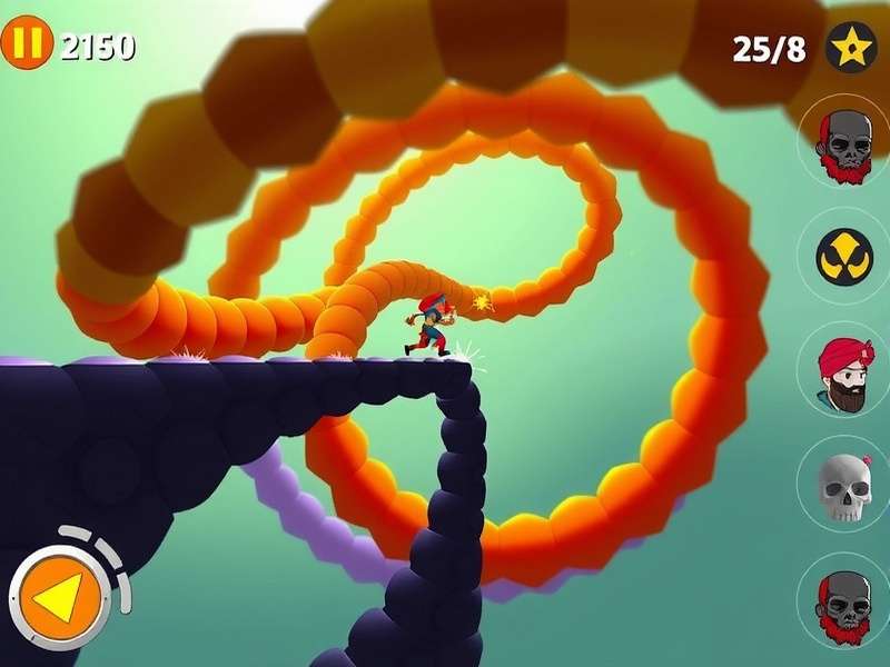 Indian Helix Runner Level Progression Indian Helix Runner level progression showing increasing difficulty