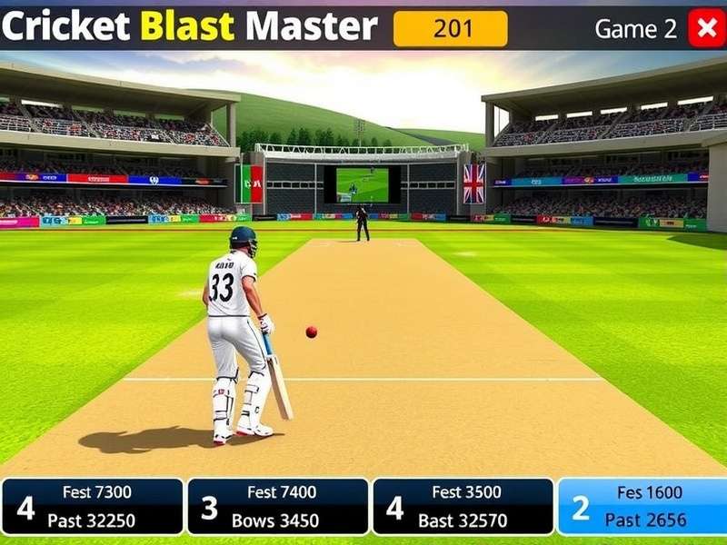Cricket Blast Master - Bowling Controls Cricket Blast Master Bowling Interface