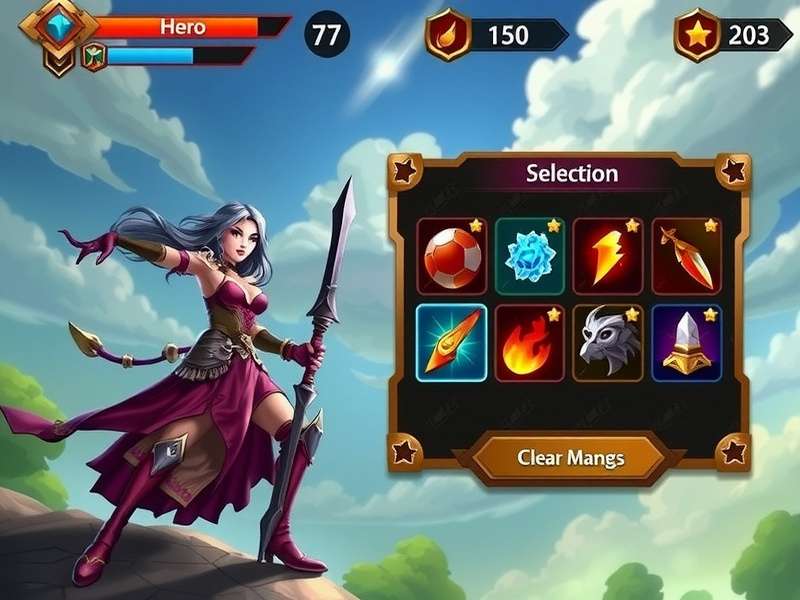 Archero Warrior Glory Hero Selection Archero Warrior Glory hero selection screen