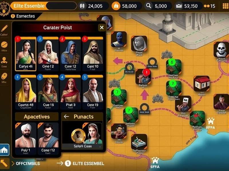 Elite Ensemble Character Roster Elite Ensemble character roster showing diverse Indian-inspired designs