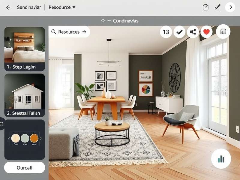 Scandinavian Home Improvement resource management interface