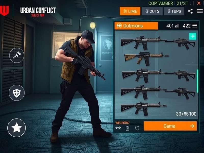 Urban Conflict Character Selection Urban Conflict character selection screen