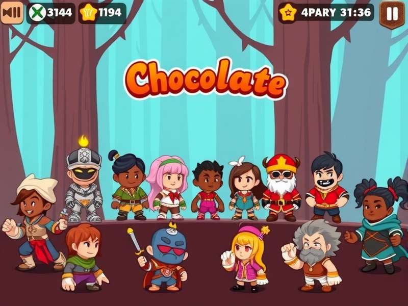 Choco Pixel Rush community event showcasing player gathering