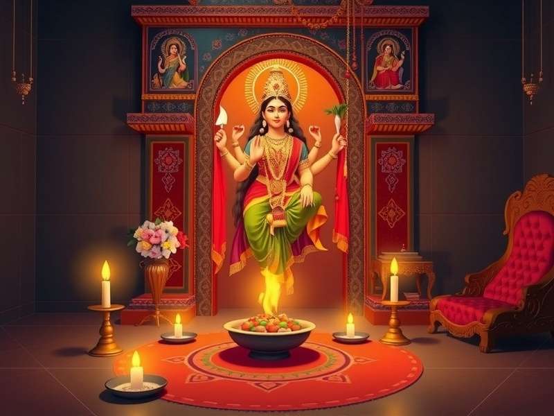 Community features in Durga Devotion Place showing global user connections