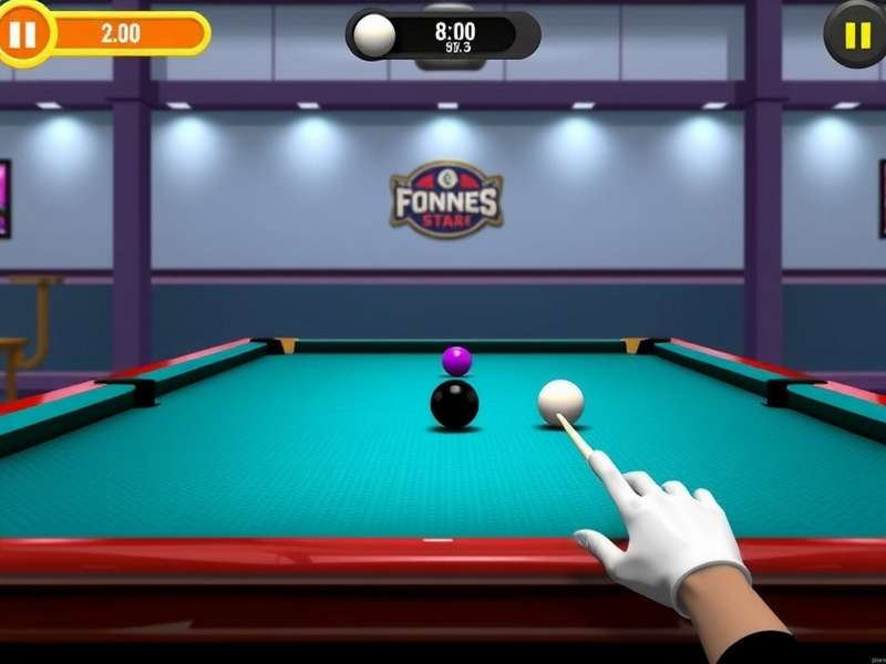 Dynamic 8 Ball Star tournament competition scene