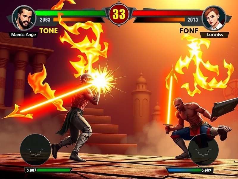 Mace Combat Master gameplay screenshot showing character combat