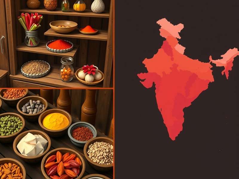 Collection of Indian spices featured in the game