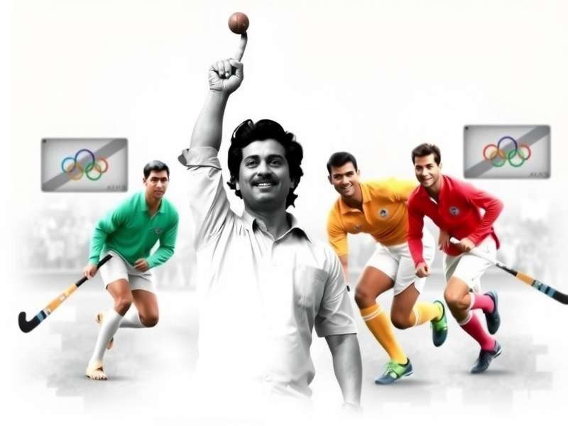 Indian Hockey Team celebrating Olympic victory