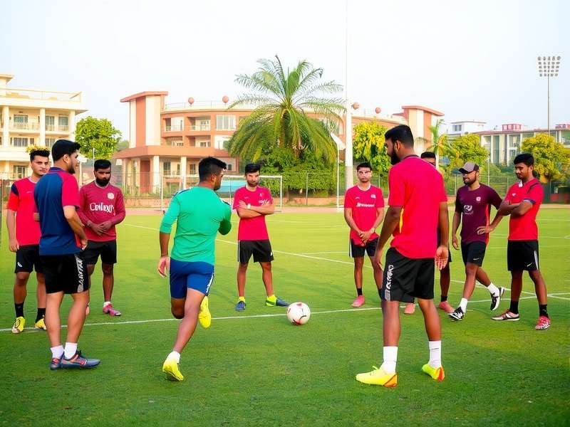Gir Lions FC team training session