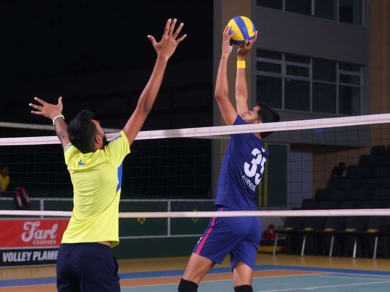 Volley Champions Chennai team training session